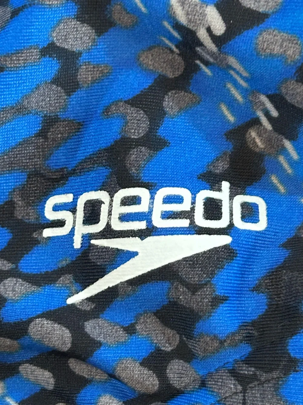 Speedo PowerFLEX Eco One Piece Swimsuit Blue Print Size 24